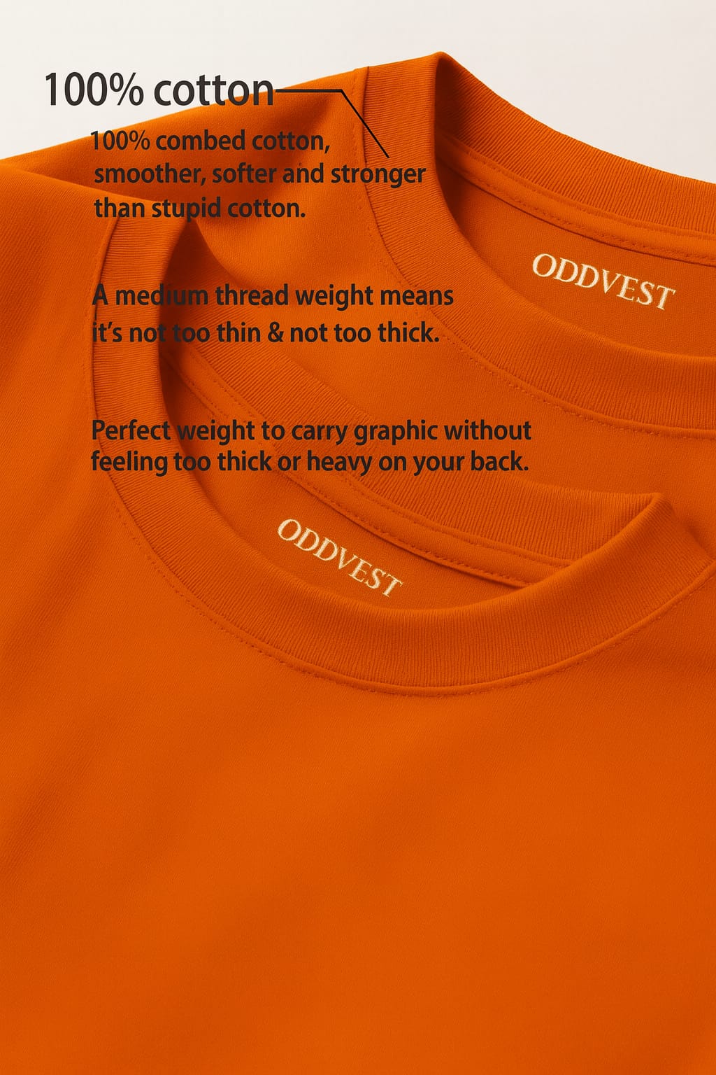 FOX T-SHIRT-ORANGE