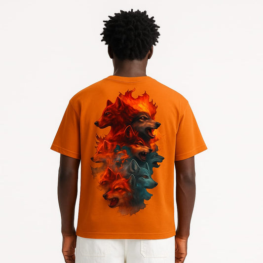 FOX T-SHIRT-ORANGE